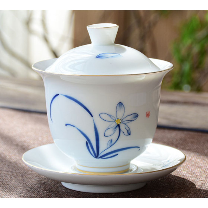 Gaiwan Blue flower 180ml.