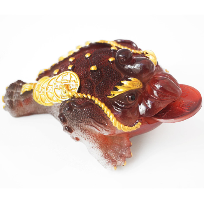 Tea toy Toad of wealth Red large