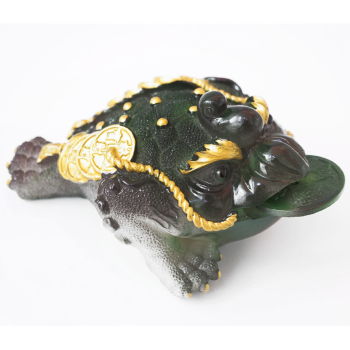 Tea toy Wealth Toad Green large