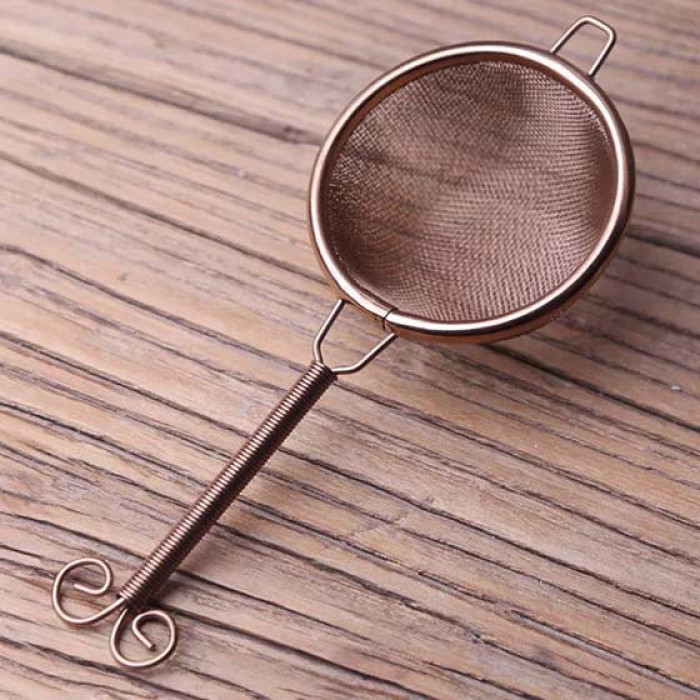 Cha Lou Tea Strainer for the Tea Ceremony "Copper Spiral"
