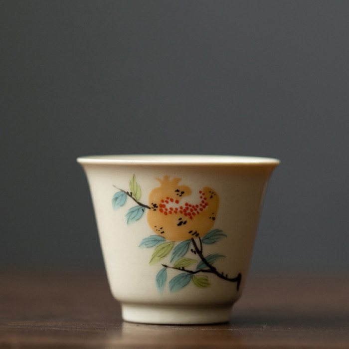 Ceramic chabei for tea ceremony Gongfu Cha "Autumn fruits"
