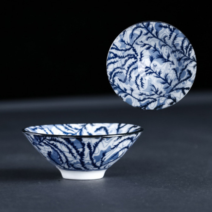 Chabei Cup for Gongfu Cha "Bamboo Hat" Plum blossoms
