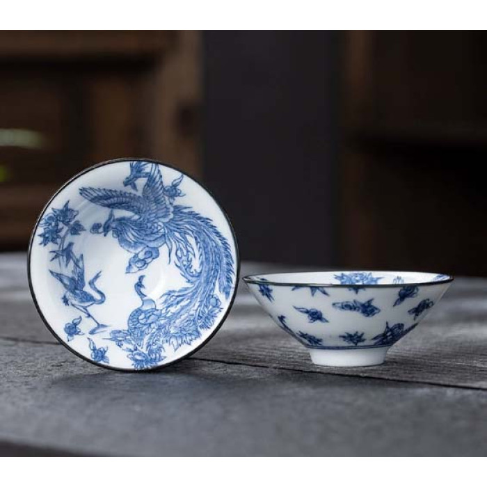 Chabei Cup for Gongfu Cha "Bamboo Hat" Honoring the Phoenix