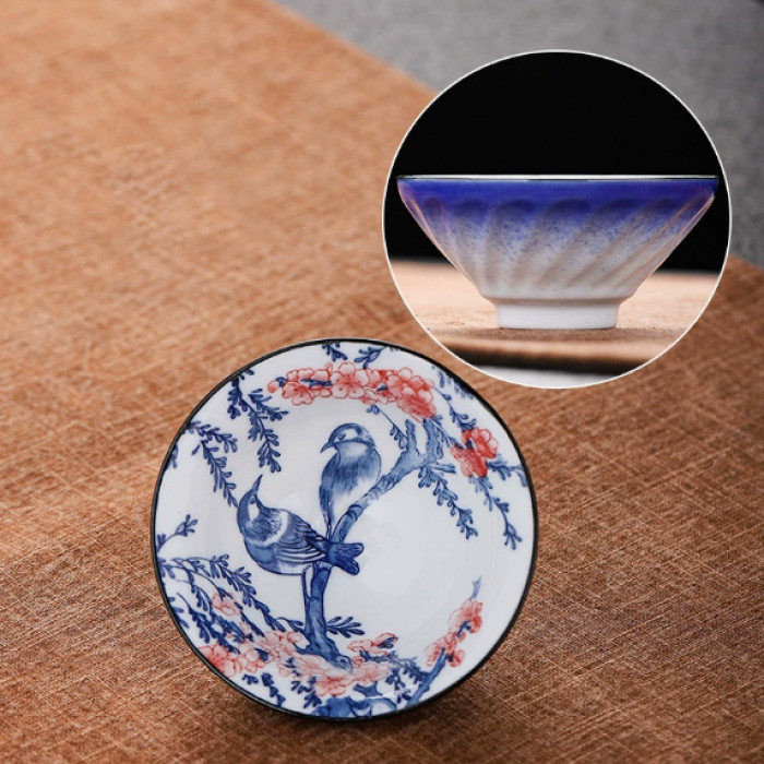 Chabei Cup for Gongfu Cha "Bamboo Hat" Songs on the Plum Branch