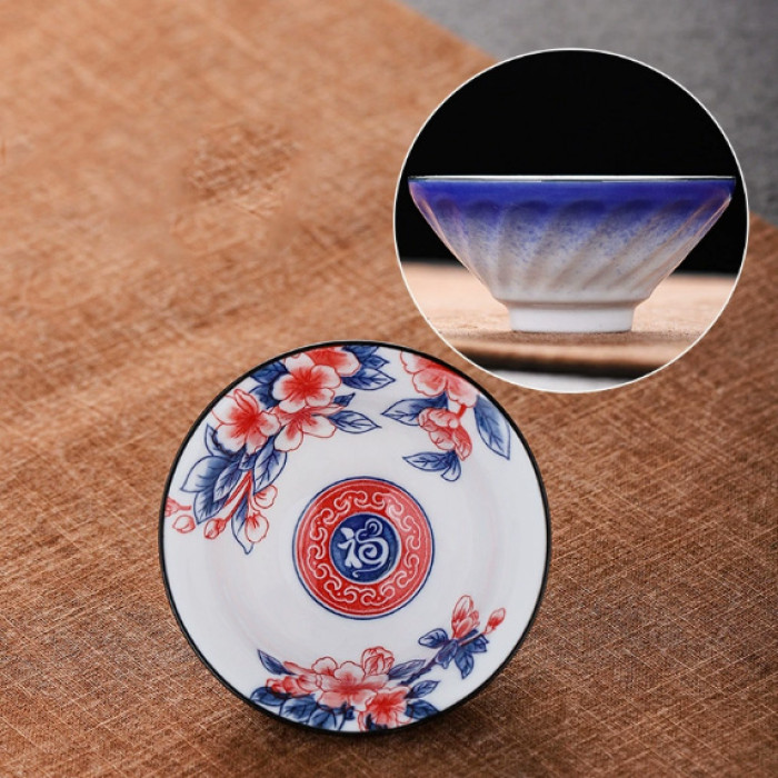 Chabei Cup for Gongfu Cha "Bamboo Hat" Good luck every day