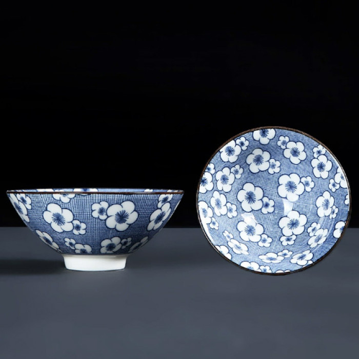 Chabei Cup for Gongfu Cha "Bamboo Hat" Blue plum
