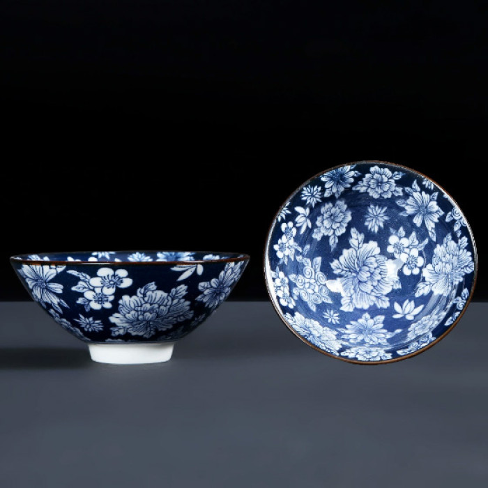 Chabei Cup for Gongfu Cha "Bamboo Hat" A thousand flowers