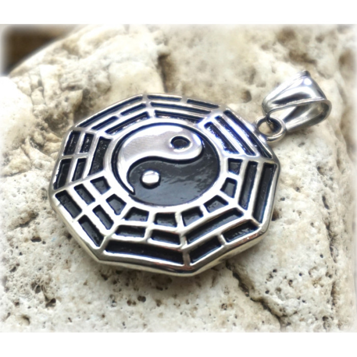 Amulet "Boho" stainless steel Bagua No. 001