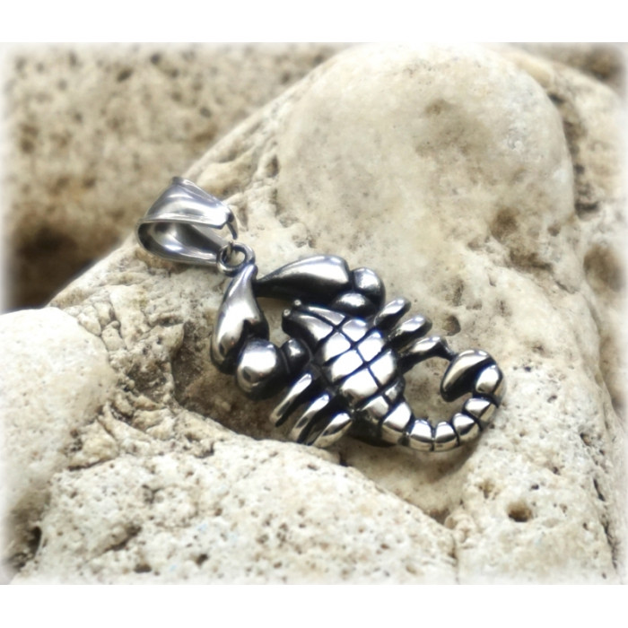 Amulet "Boho" stainless steel Scorpion №016