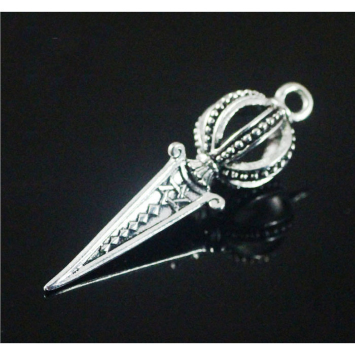 Pendant white metal Purbu