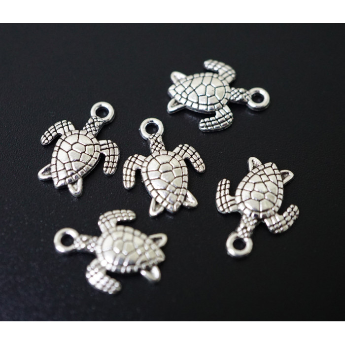Amulet in a purse Water Turtle under silver 10 pieces