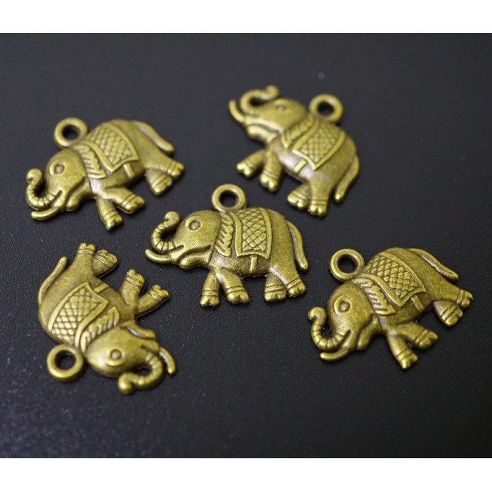 Amulet in the purse Elephant under bronze 10 pieces