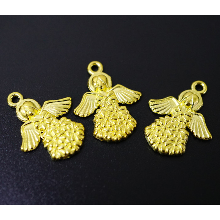 Amulet in a wallet Angel in gold colors 10 pieces