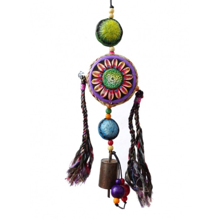 Pendant Drum with pigtails + bell