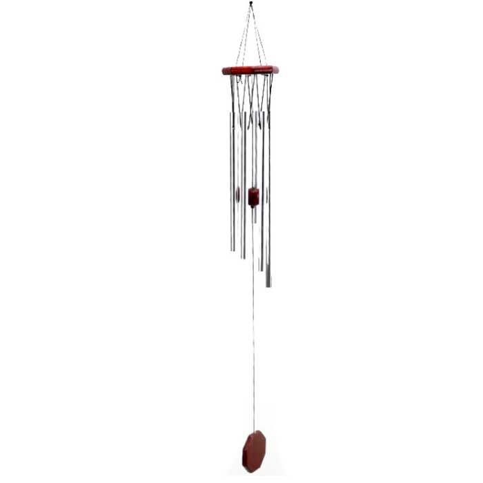 Bell Wind chime 6 tubes Art.G-298 Silver
