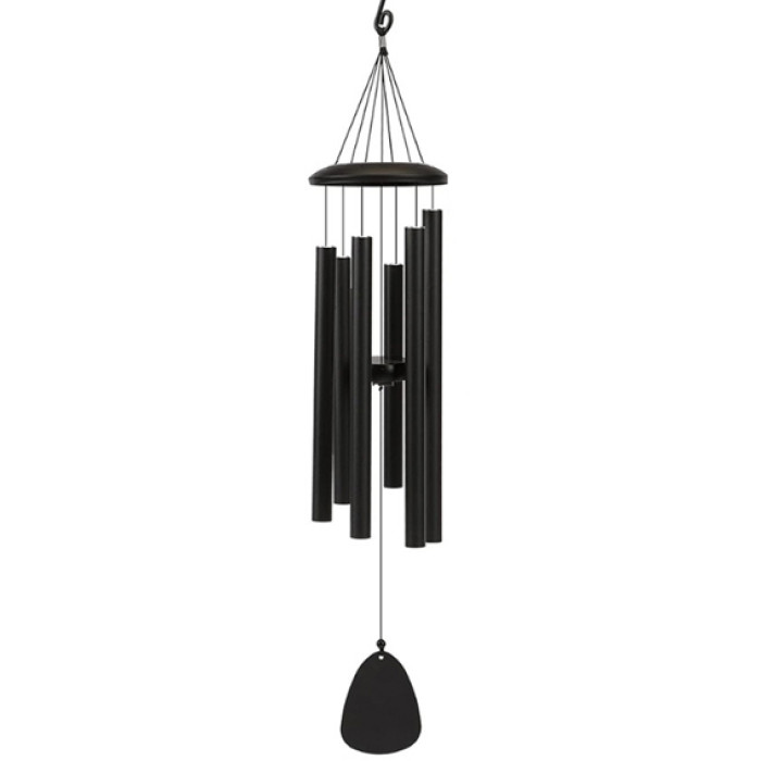 Wind Chime Bell 6 Tubes Black RB0013