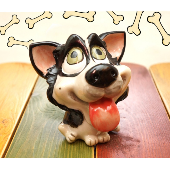 Doggy - piggy bank polymer