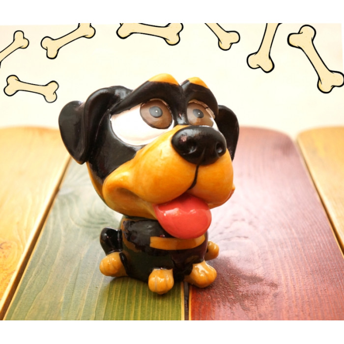 Doggy - piggy bank polymer