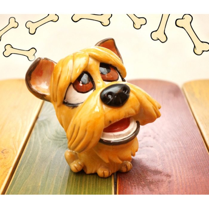 Doggy - piggy bank polymer