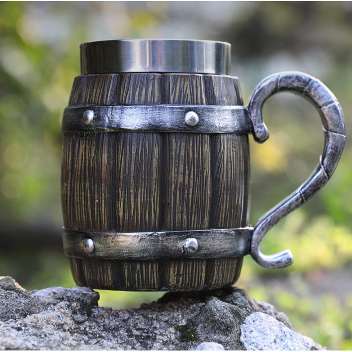 Polystone Viking mug 550 ml.