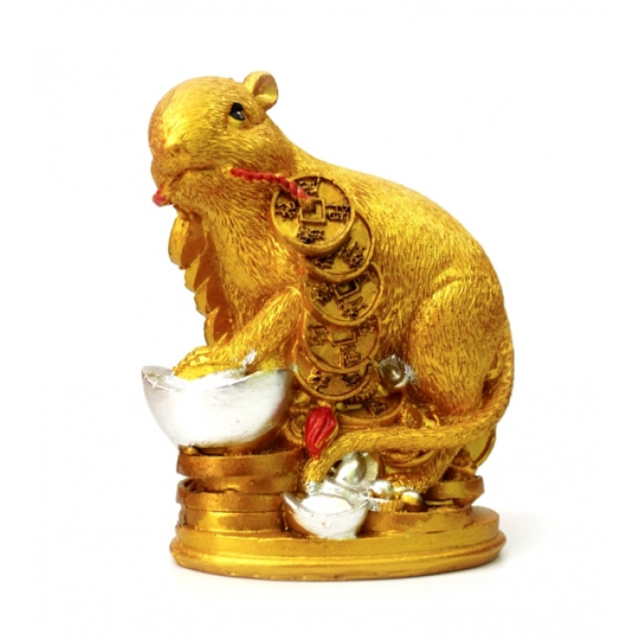 Rat polystone "Ingots" gold color