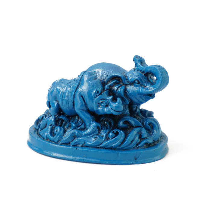 Носоріг із слоном сині