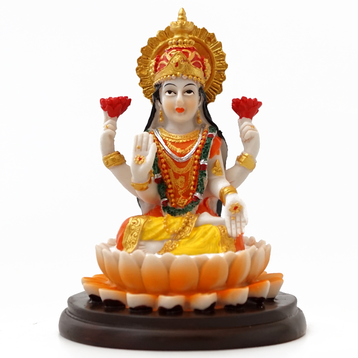 The Lakshmi figurine is a symbol of wealth and prosperity
