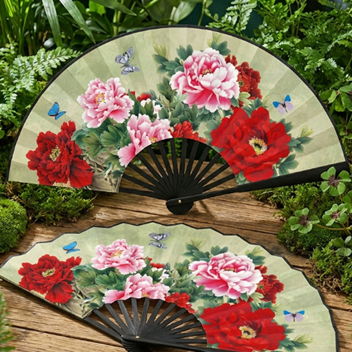 Chinese hand fan "Full of Spring" No. 3