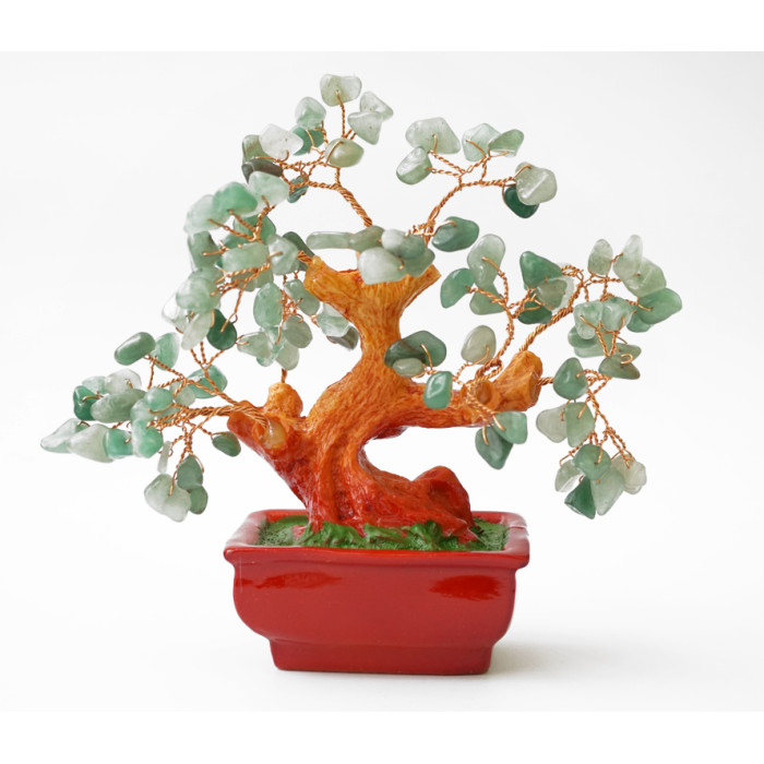 Tree of Happiness with stones Green aventurine