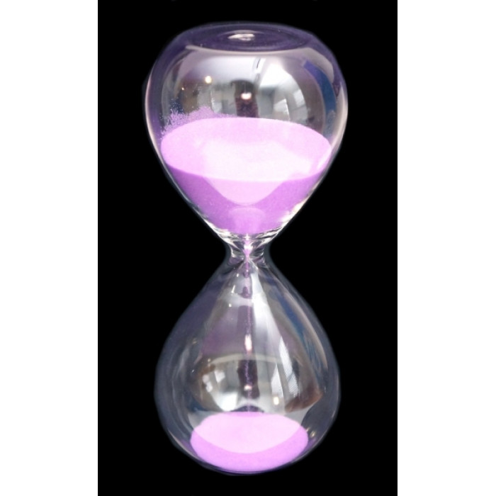 Hourglass "Flask" Pink sand
