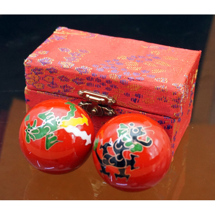 Baoding massage balls pair d=4.7cm. Enamel No. 6