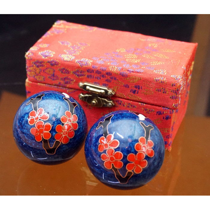 Baoding massage balls pair d=4.7cm. Enamel No. 18