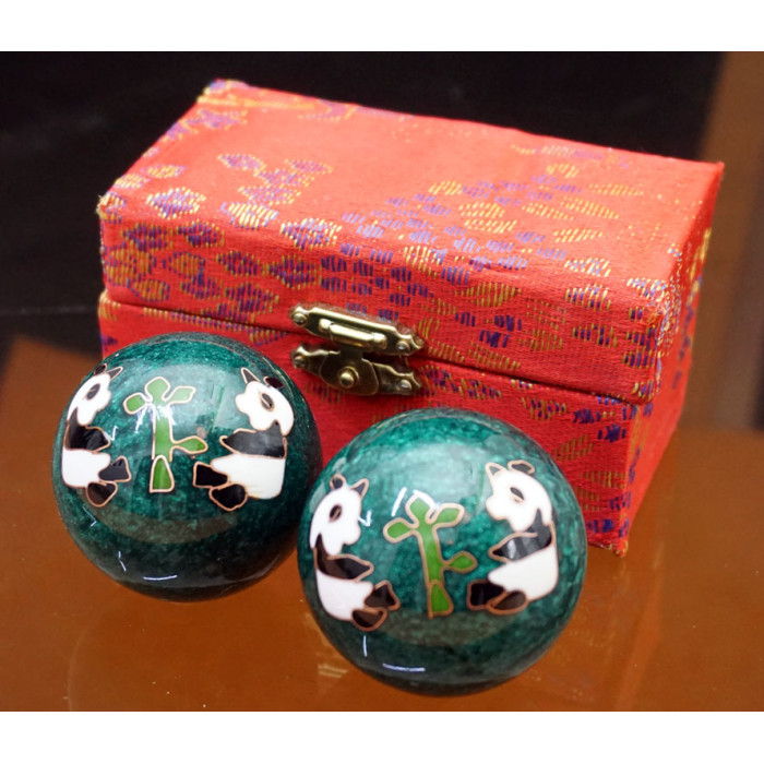 Baoding massage balls pair d=4.7cm. Enamel No. 19