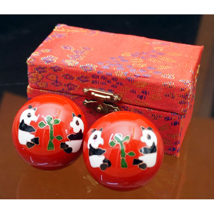 Baoding massage balls pair d=4.7cm. Enamel No. 20