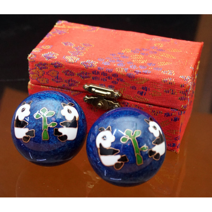 Baoding massage balls pair d=4.7cm. Enamel No. 21