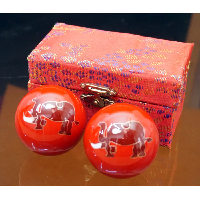 Baoding massage balls pair d=4.7cm. Enamel No. 22