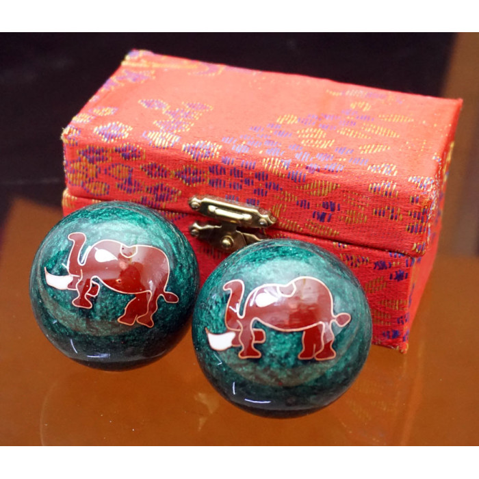 Baoding massage balls pair d=4.7cm. Enamel No. 23