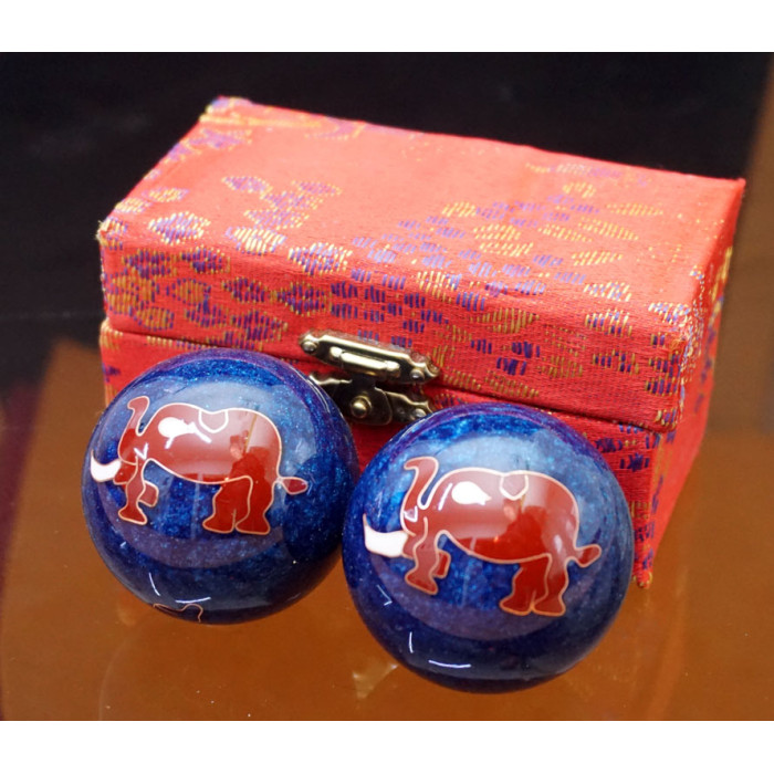 Baoding massage balls pair d=4.7cm. Enamel No. 24