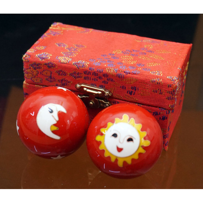 Baoding massage balls pair d=4.7cm. Enamel No. 25