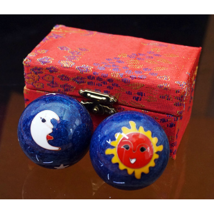 Baoding massage balls pair d=4.7cm. Enamel No. 27