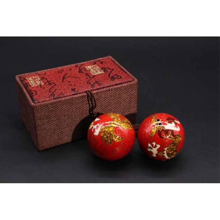 Baoding massage balls with enamel Premium No. 2