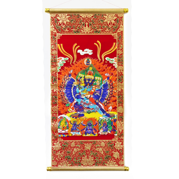 Buddhist Gods Series No. 21 Yamantaka - Vajrabhairava with Vajravetali
