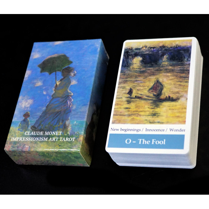 Карты Таро Клод Моне Искусство Импрессионизма (Claude Monet impressionism art Tarot)