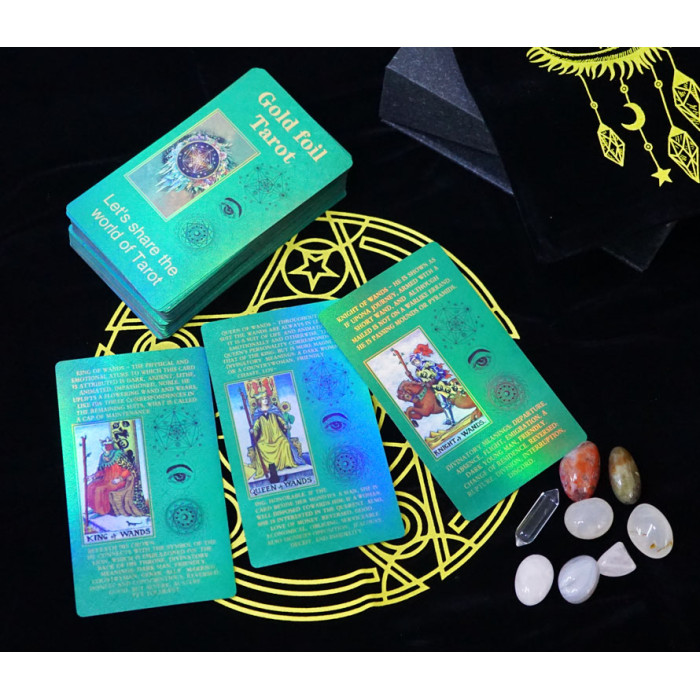 Gold foil Tarot card set