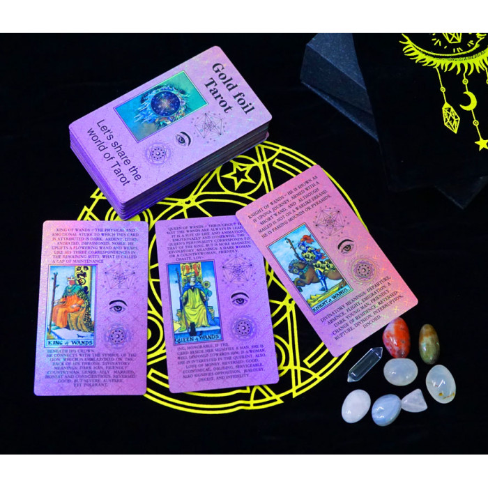 Gold foil Tarot card set