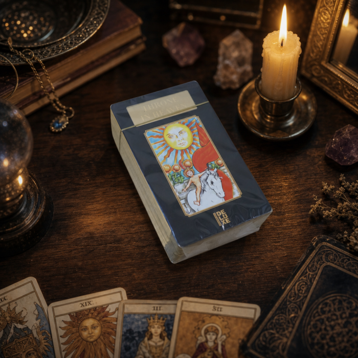 Gift set of Giant Golden Tarot cards in a box