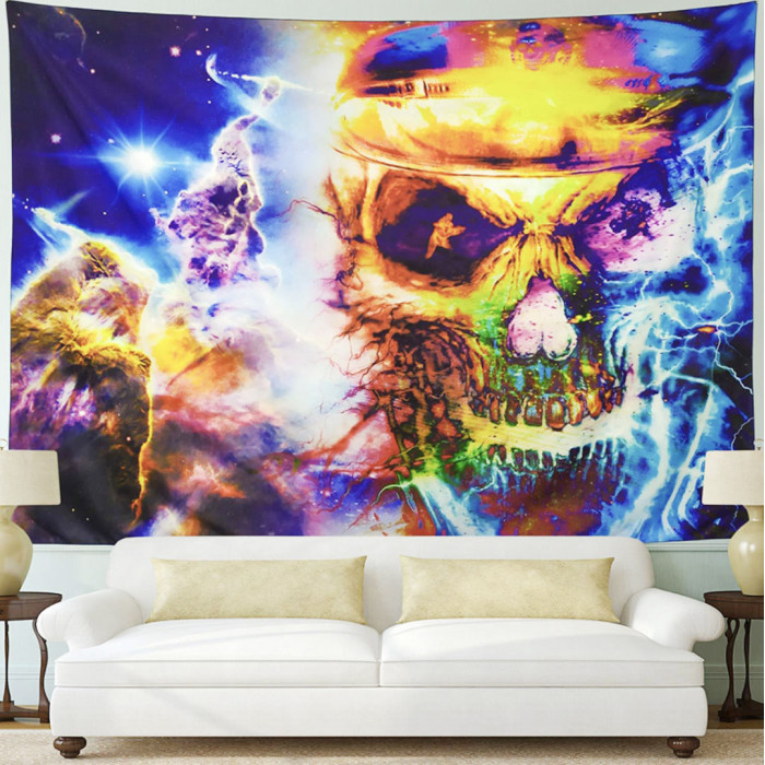 Wall tapestry Fiery skull №40