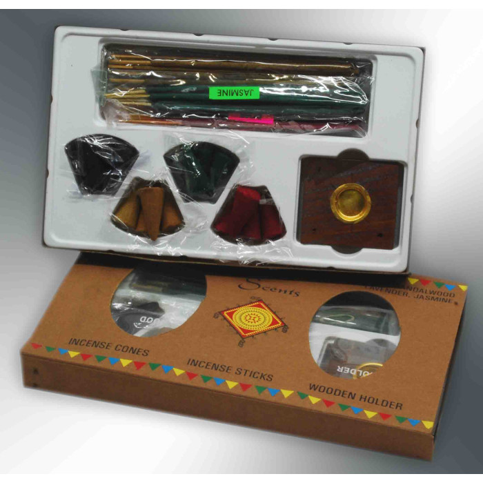 Gift set of aroma sticks in a rectangular box