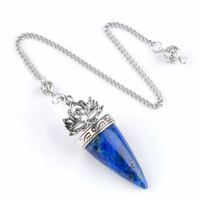 Dowsing Pendulum "Lotus" Lapis lazuli