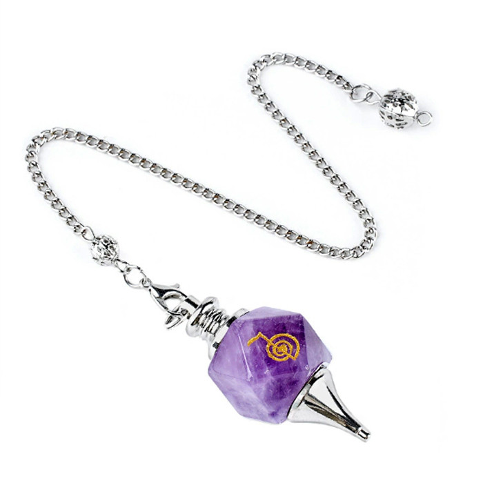 Dowsing Pendulum "Cho Ku Rei" Amethyst